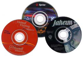 Mini CD-R with silk screen printing