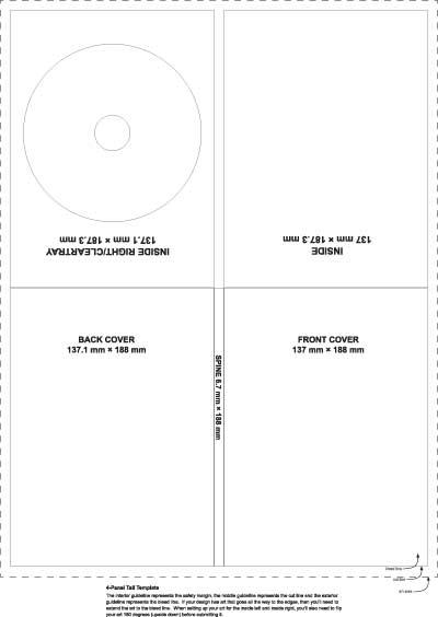 dvd digi pack dieline