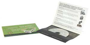 business card cd mailer