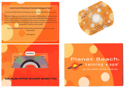 cd business card in custom printed wallet mailer