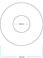 DVD-R silk screen printing template