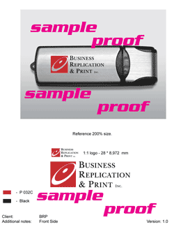 Example of Flash Drive proof